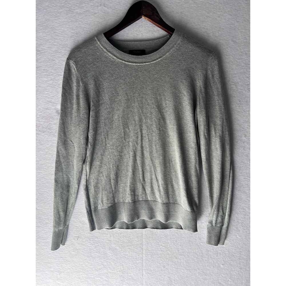 Quince Womens Crewneck Sweater Heather Gray Size M Lightweight Knit Pullover